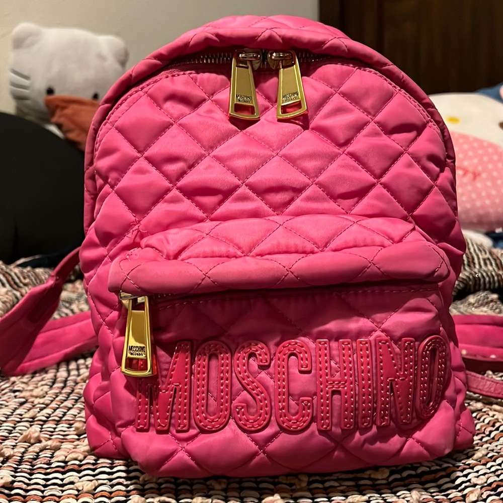 💕MOSCHiNO 💖Barbie pink BACKPACK💓